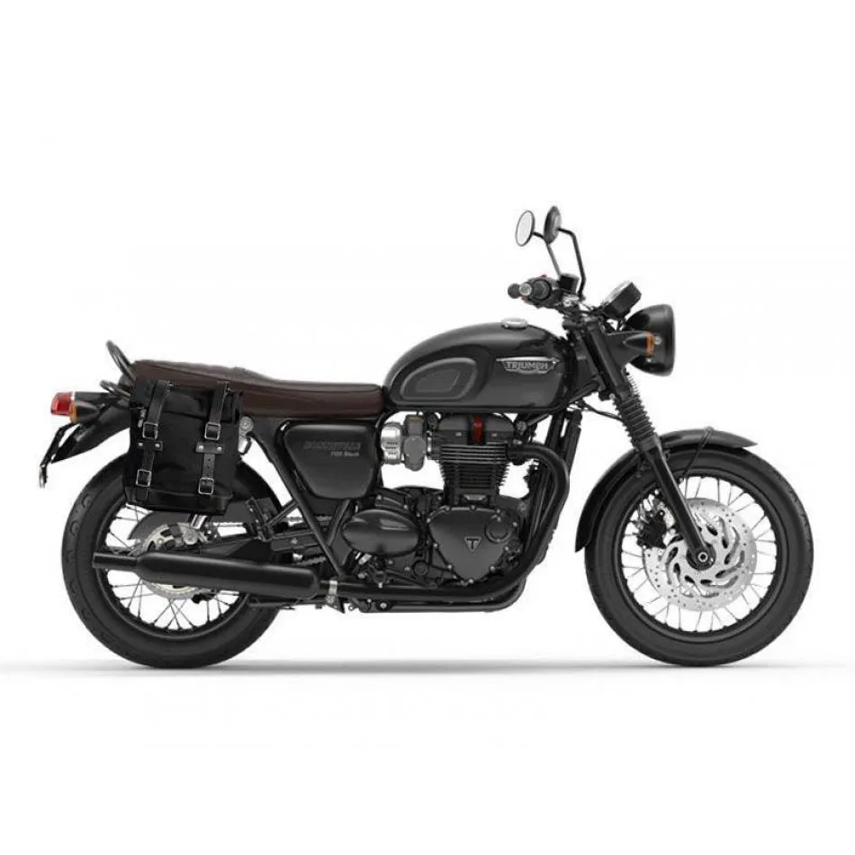 UNIT GARAGE CANVAS SIDE PANNIER (22-30L)   RT SUBFRAME FOR TRIUMPH BONNEVILLE T100/T120