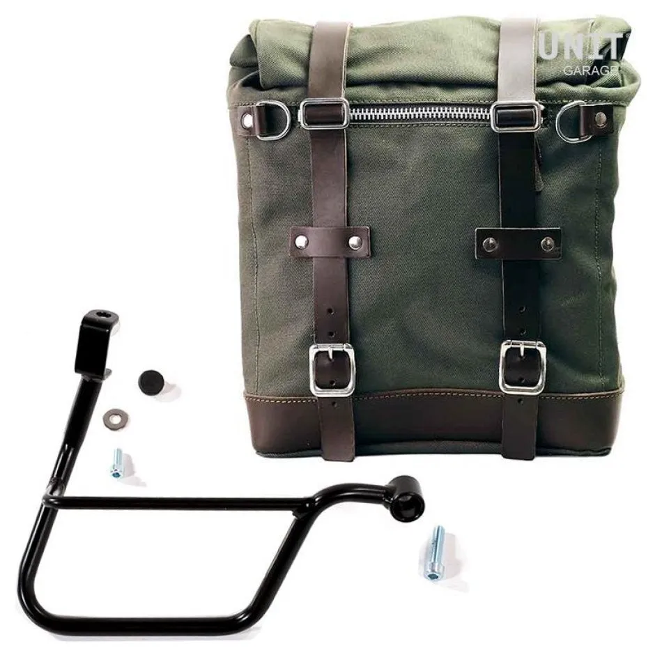 UNIT GARAGE CANVAS SIDE PANNIER (22-30L)   RT SUBFRAME FOR TRIUMPH BONNEVILLE T100/T120