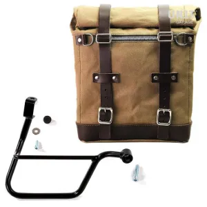 UNIT GARAGE CANVAS SIDE PANNIER (22-30L)   RT SUBFRAME FOR TRIUMPH BONNEVILLE T100/T120