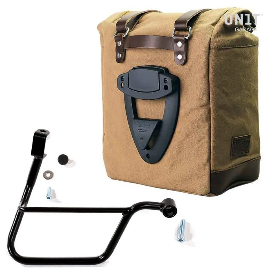 UNIT GARAGE CANVAS SIDE PANNIER (22-30L)   RT SUBFRAME FOR TRIUMPH BONNEVILLE T100/T120