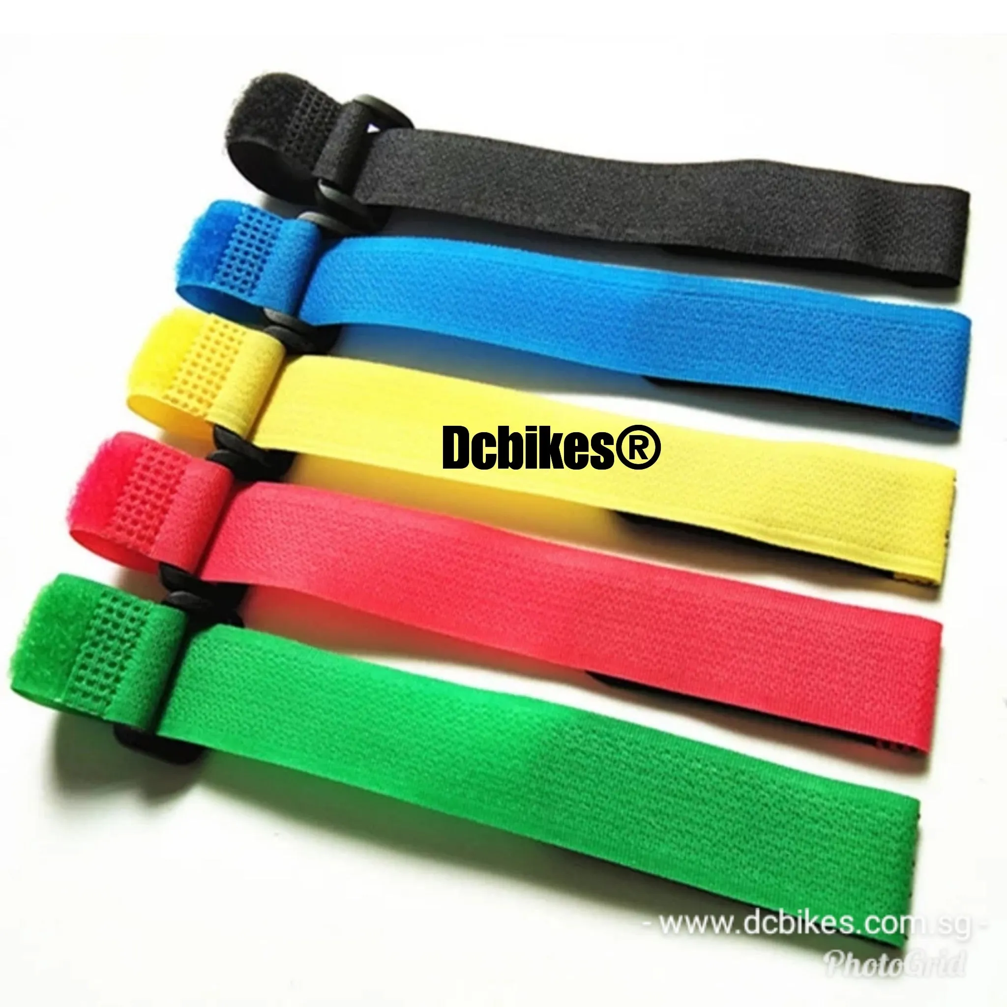Universal Multi Functional MTB Road Colourful Velcro Straps (3 Pieces)