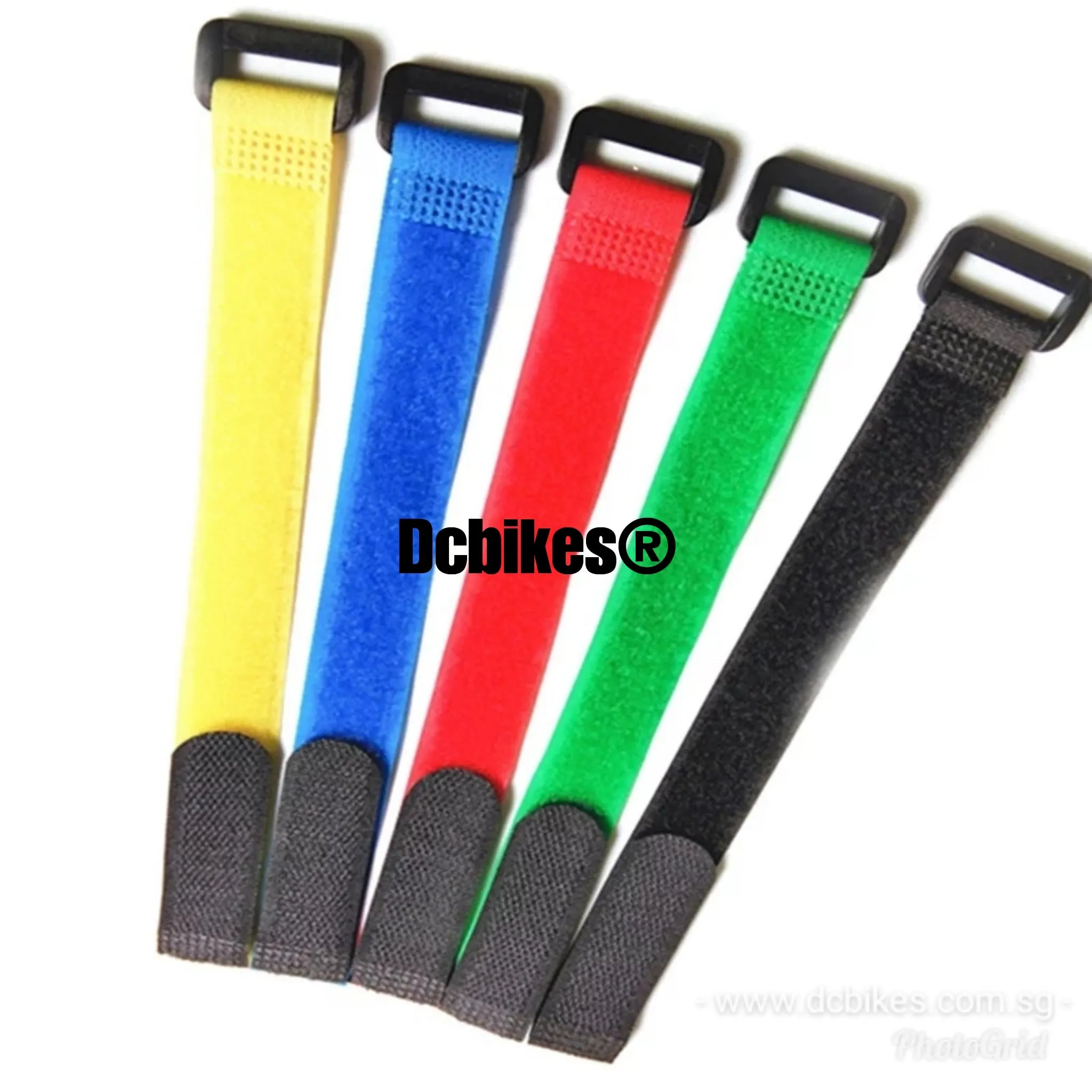 Universal Multi Functional MTB Road Colourful Velcro Straps (3 Pieces)