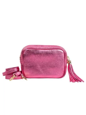URBAN LUXURY Foiled Crossbody Bag - Mid Pink