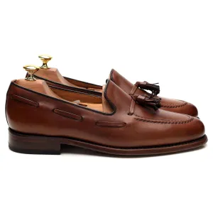 'Utah' Brown Leather Tassel Loafers UK 7 F