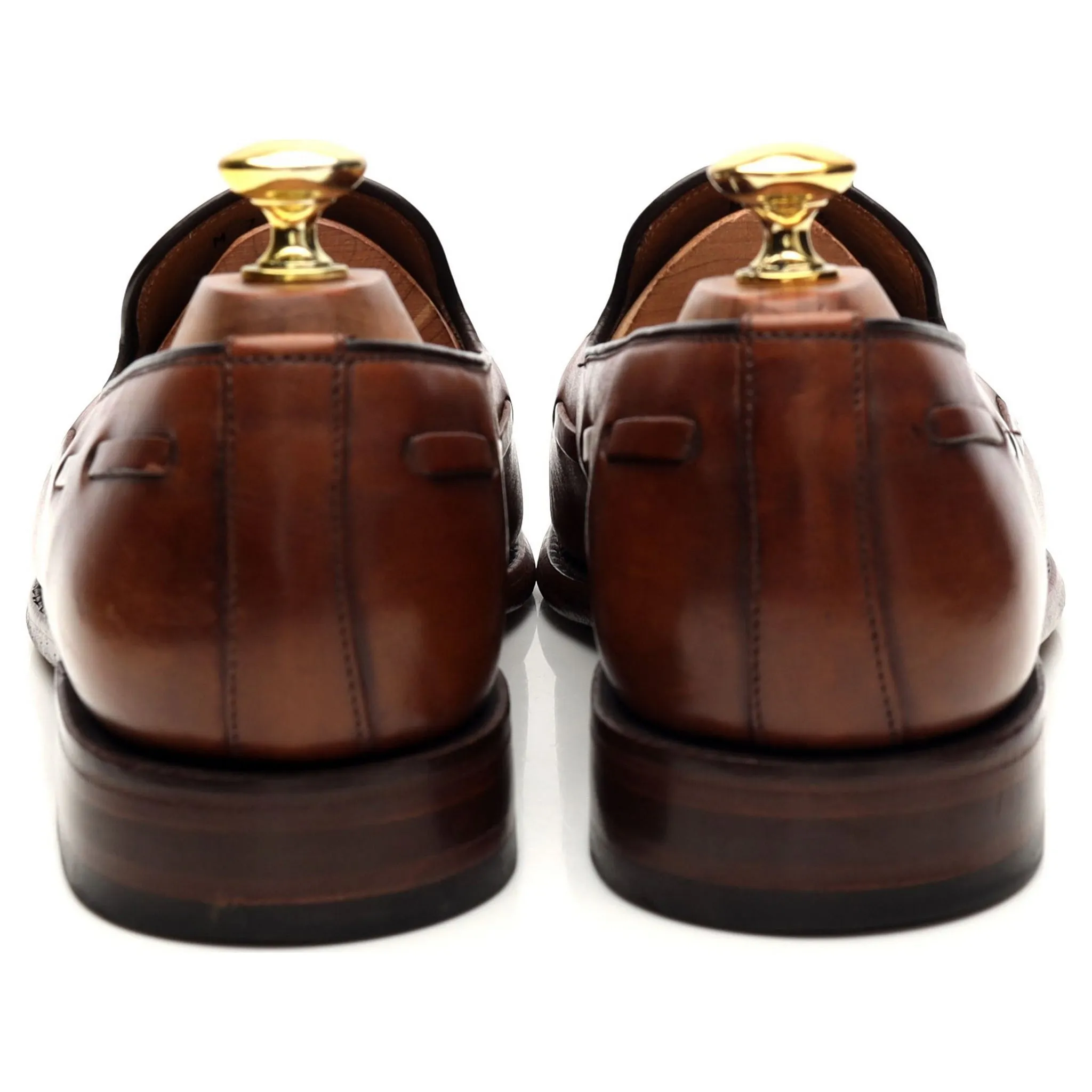 'Utah' Brown Leather Tassel Loafers UK 7 F