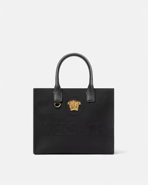 VERSACE La Medusa Canvas Small Tote Bag