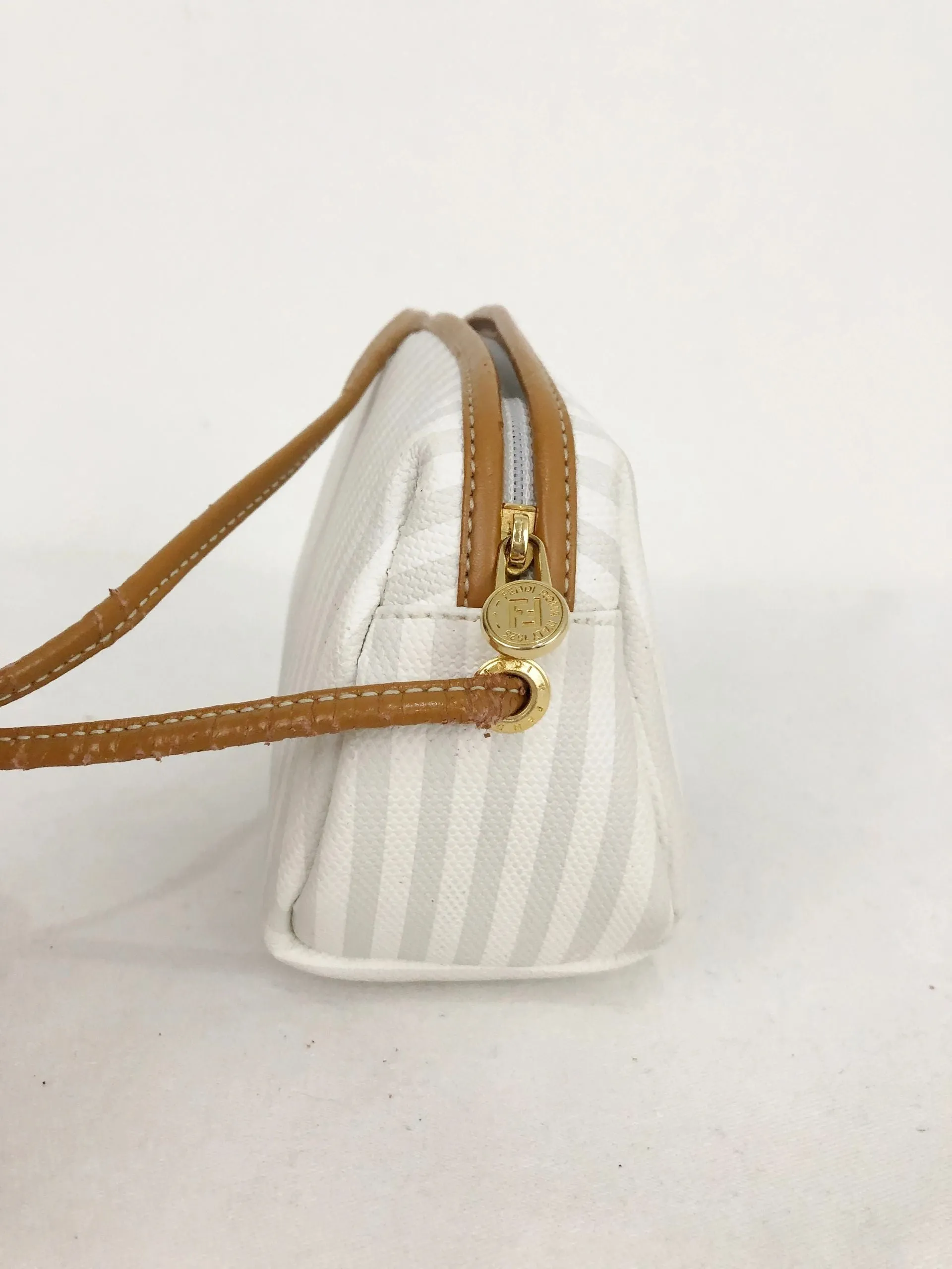Vintage Fendi Pequin Crossbody Bag