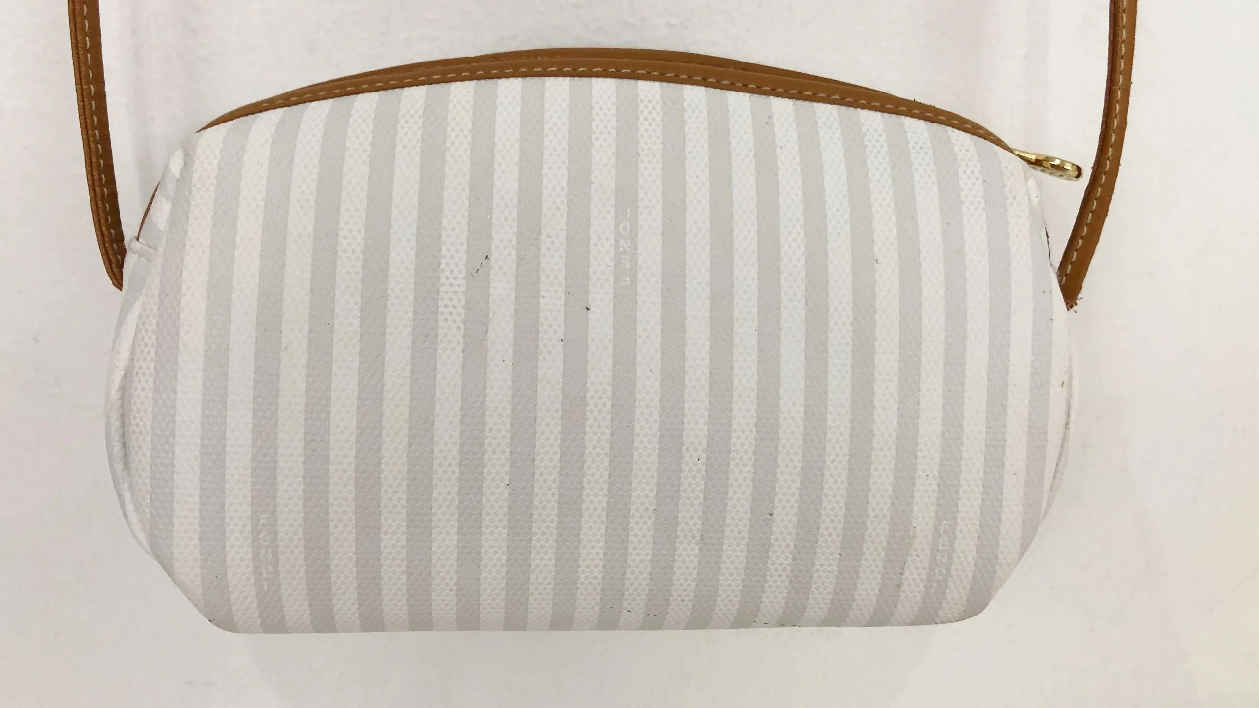 Vintage Fendi Pequin Crossbody Bag