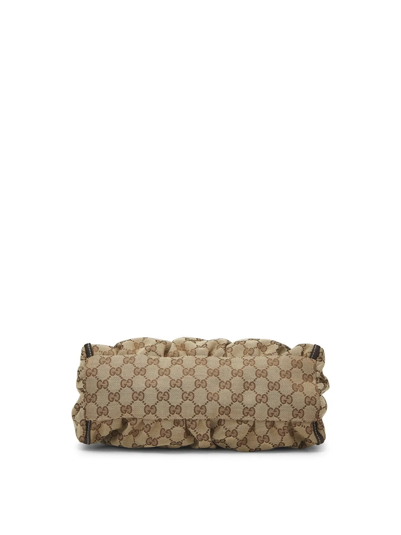 Vintage Gucci Brown Canvas D Ring Abbey Small Shoulder Bag