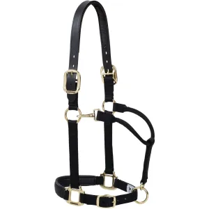 Weaver Breakaway Original Adjustable Chin and Throat Snap Halter, Large Horse (Multiple Color Options)