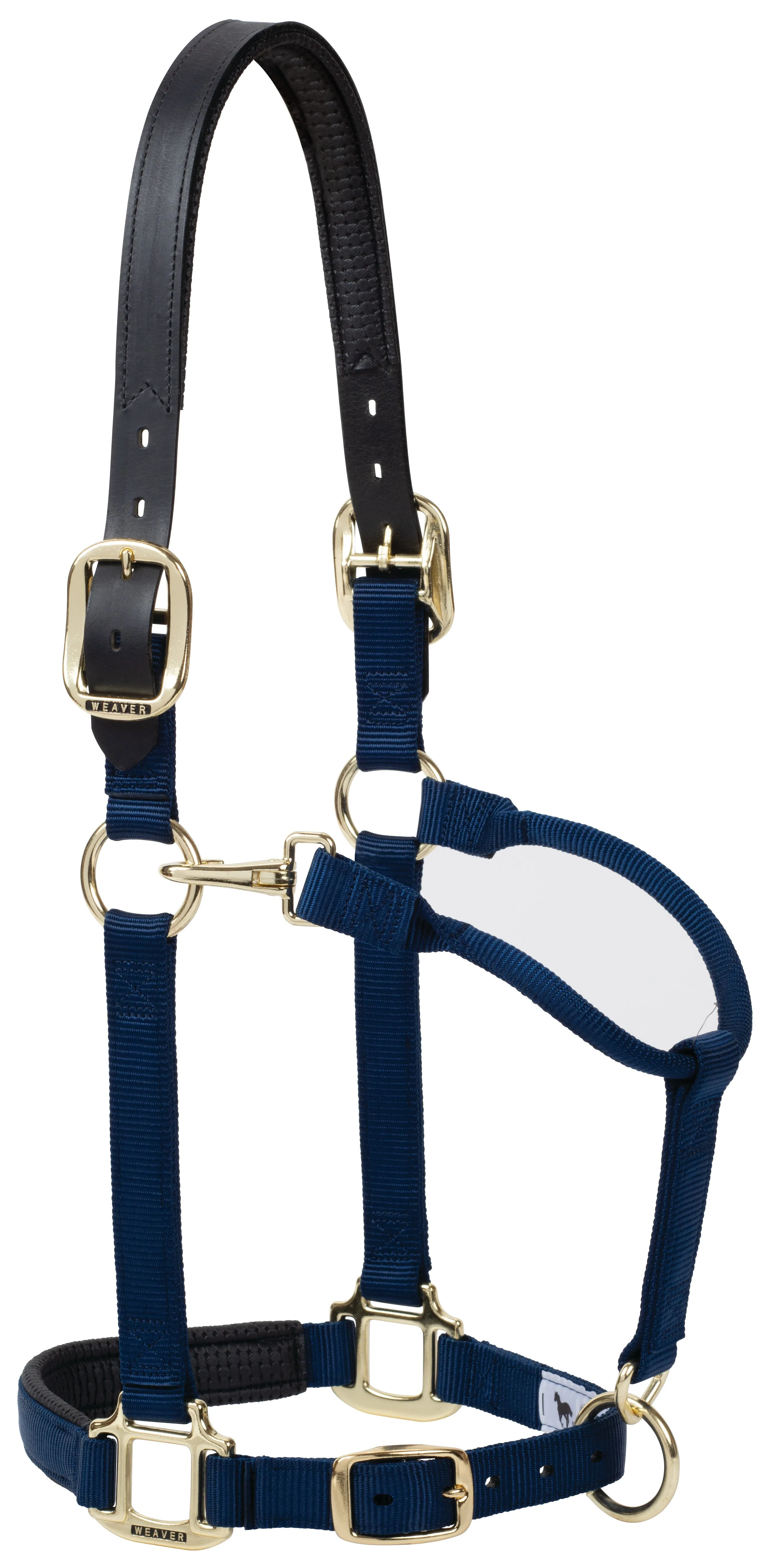 Weaver Breakaway Original Adjustable Chin and Throat Snap Halter, Large Horse (Multiple Color Options)