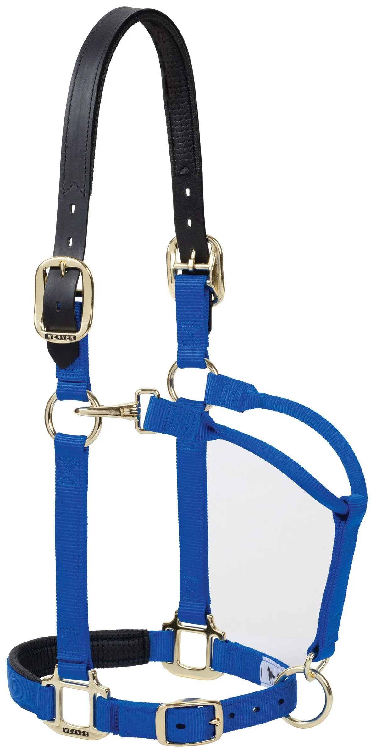 Weaver Breakaway Original Adjustable Chin and Throat Snap Halter, Large Horse (Multiple Color Options)