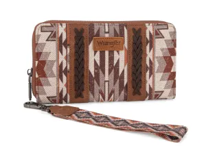 WG2213-W006 Wrangler Southwest Art Print Wallet Tan
