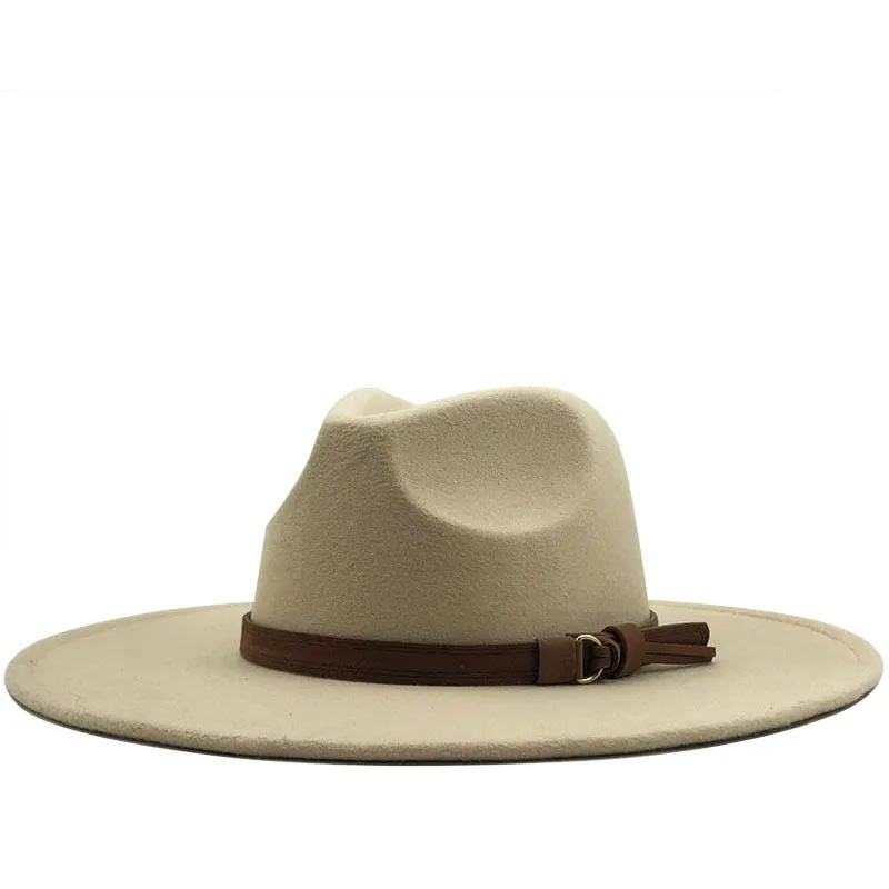 Wide Brim Panama Fedora Hat