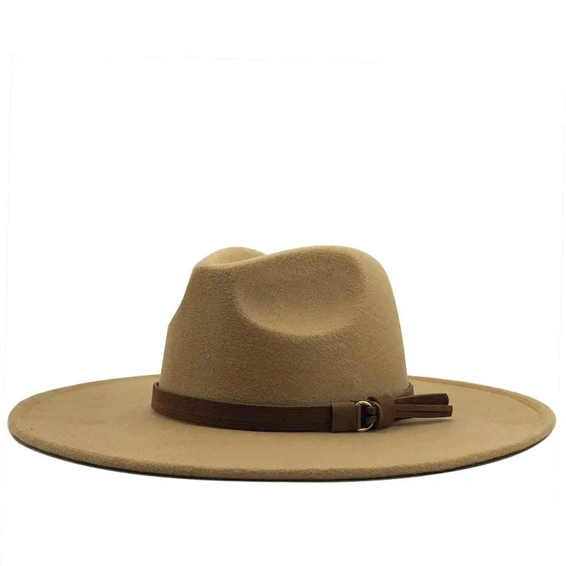 Wide Brim Panama Fedora Hat