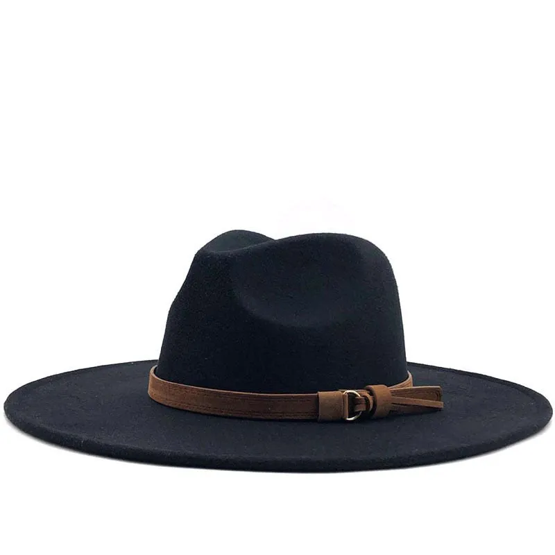 Wide Brim Panama Fedora Hat