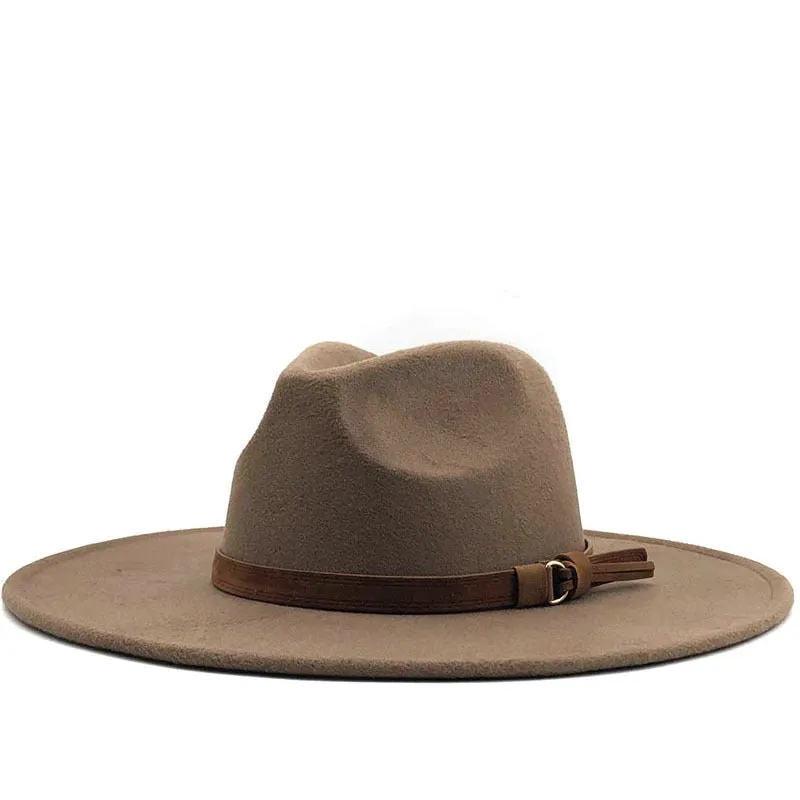 Wide Brim Panama Fedora Hat