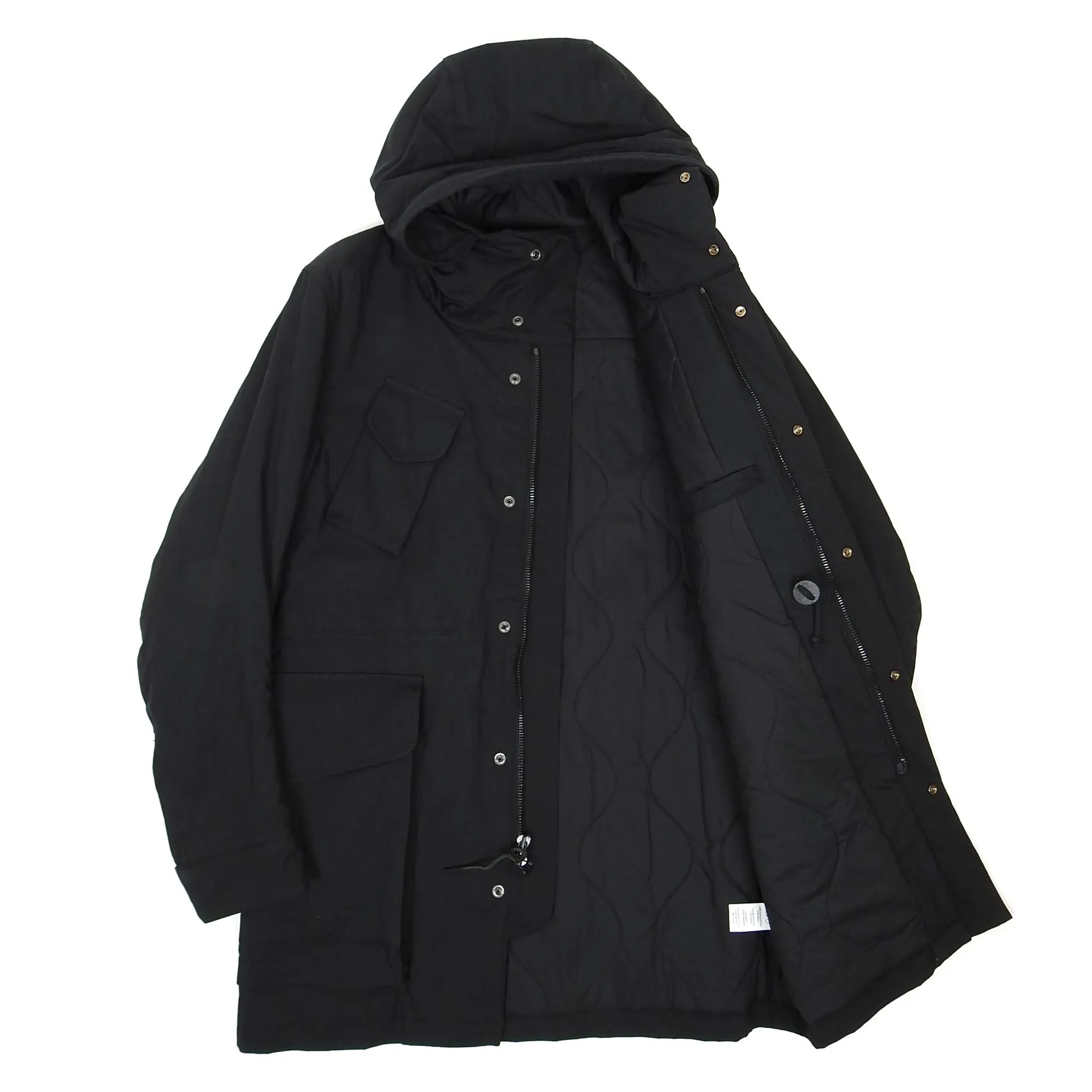 Wings   Horns Black Hooded Coat Size Medium