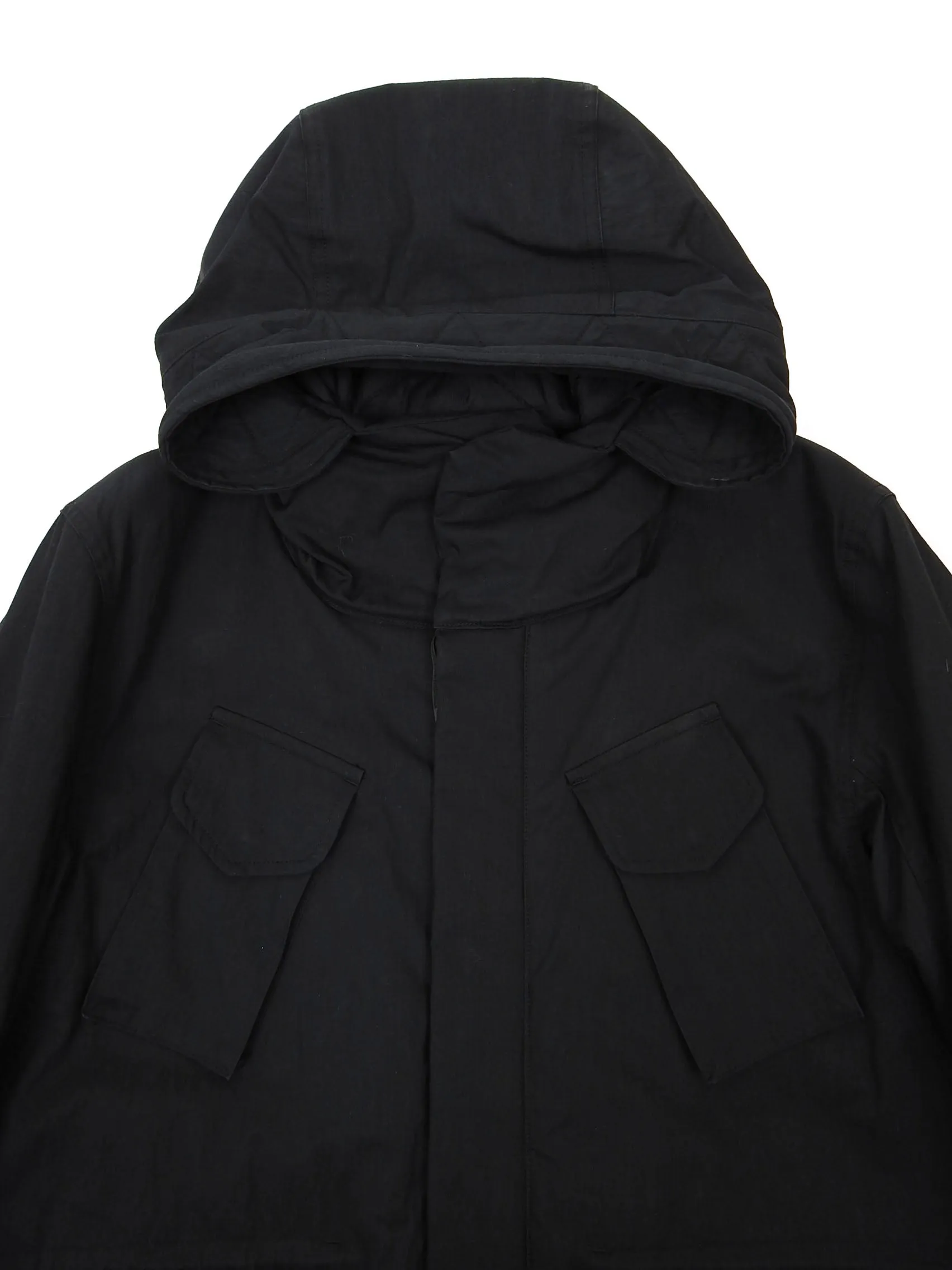 Wings   Horns Black Hooded Coat Size Medium