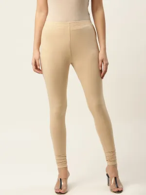 Women Light Skin Churidar-Length Leggings