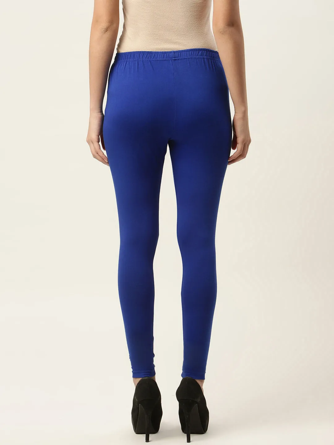 Women Royal Blue Ankle-Length Leggings