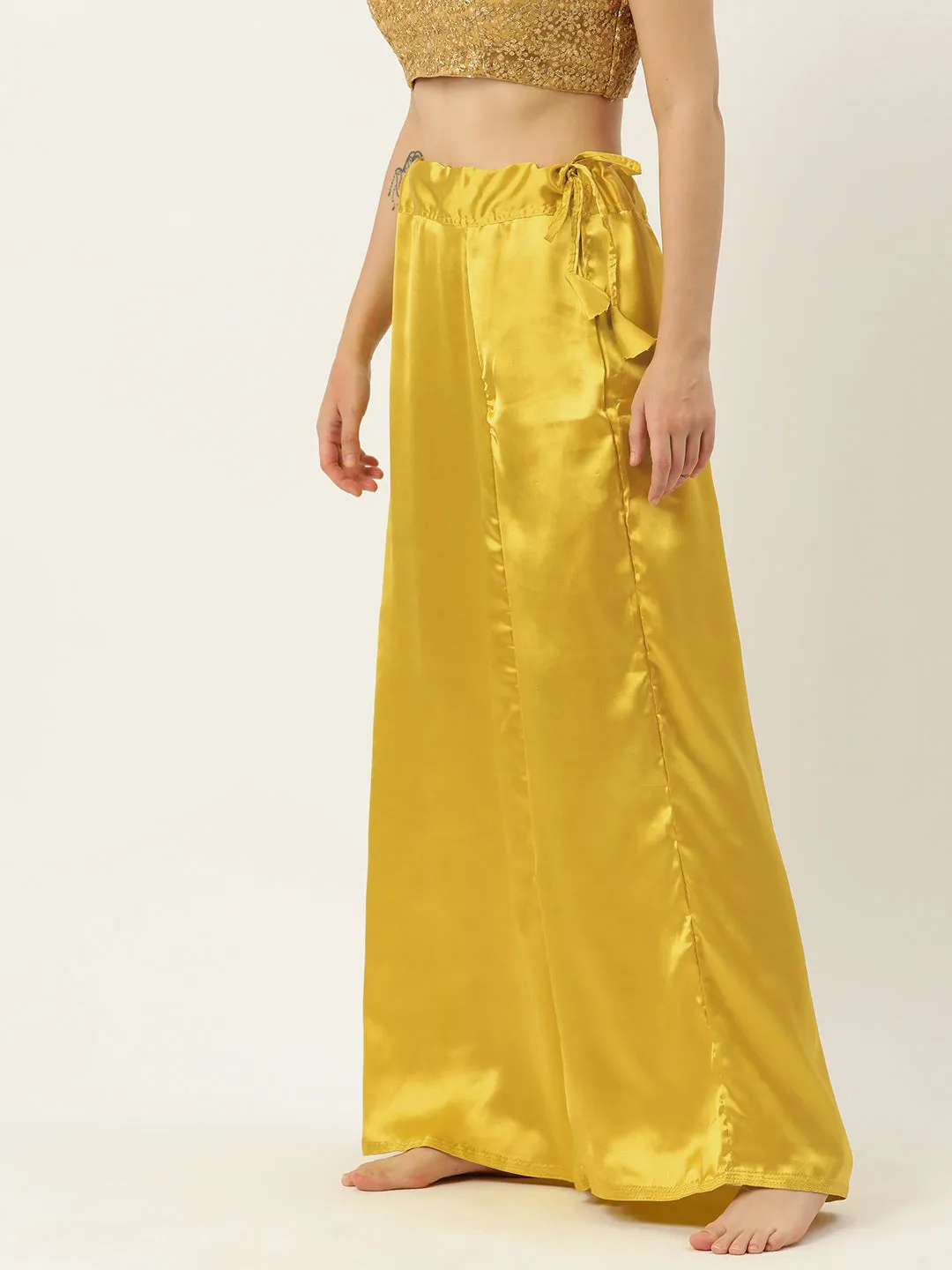 Women Saree Petticoat / Flared Shaper - Maize