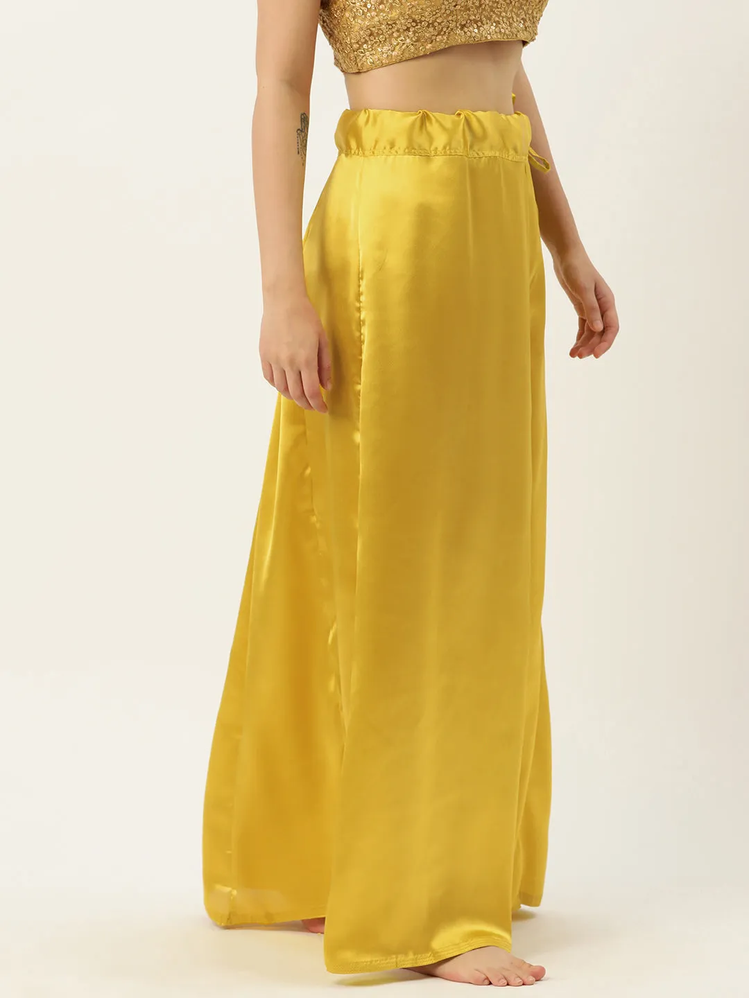 Women Saree Petticoat / Flared Shaper - Maize