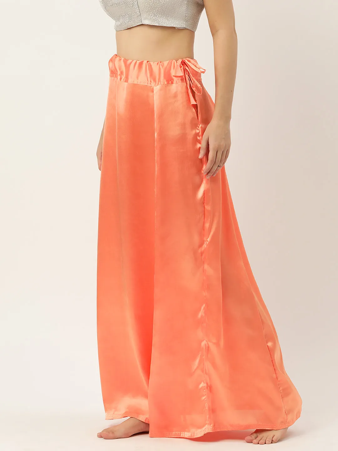 Women Saree Petticoat / Flared Shaper - Peach