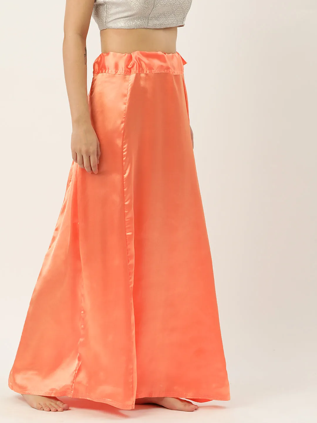 Women Saree Petticoat / Flared Shaper - Peach