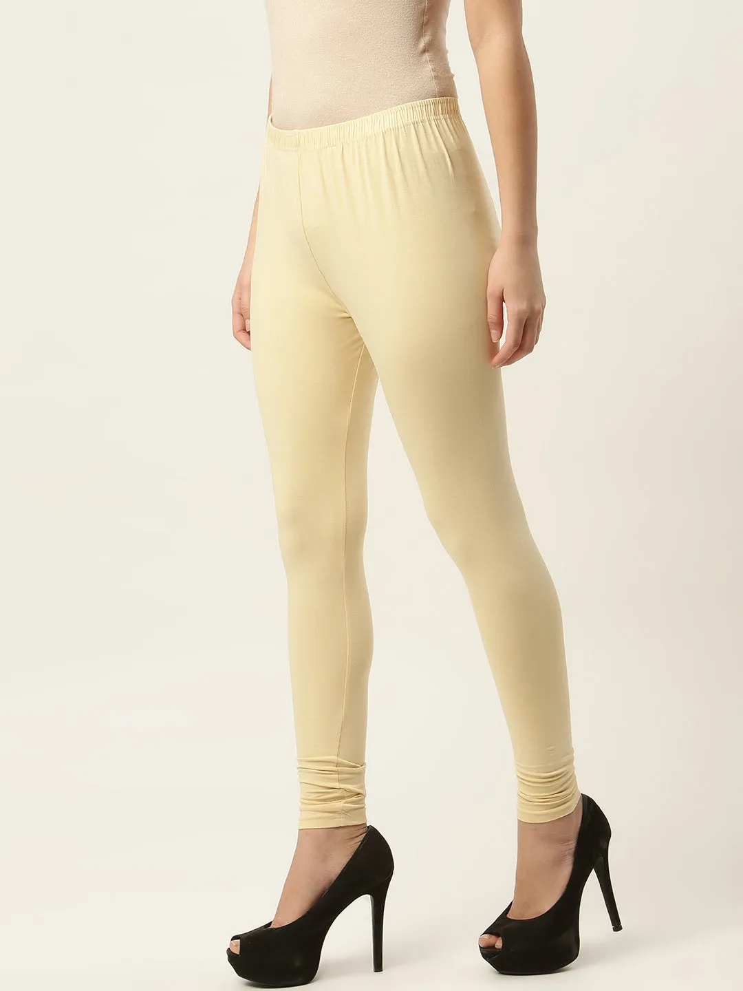 Women Skin Churidar-Length Leggings