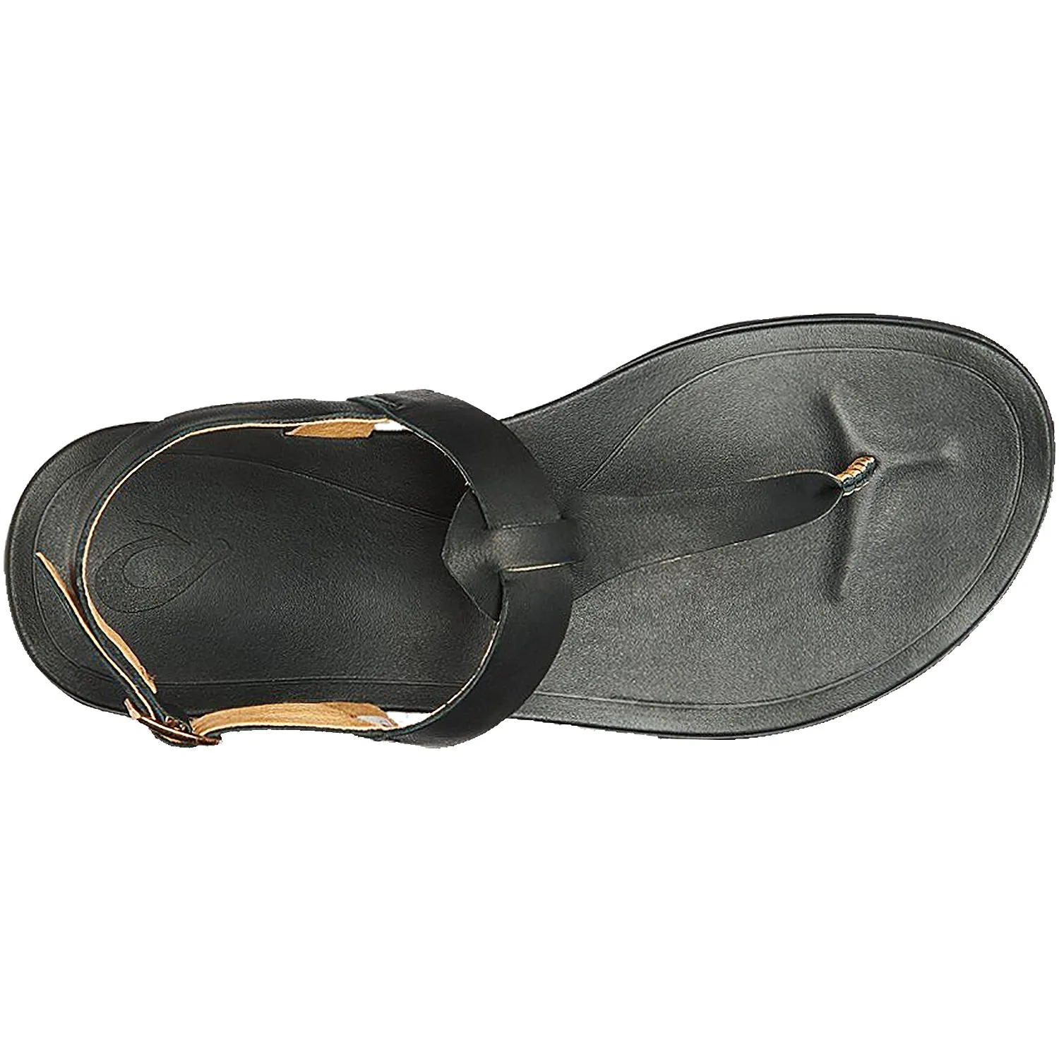 Women's OluKai Ekekeu Black Leather