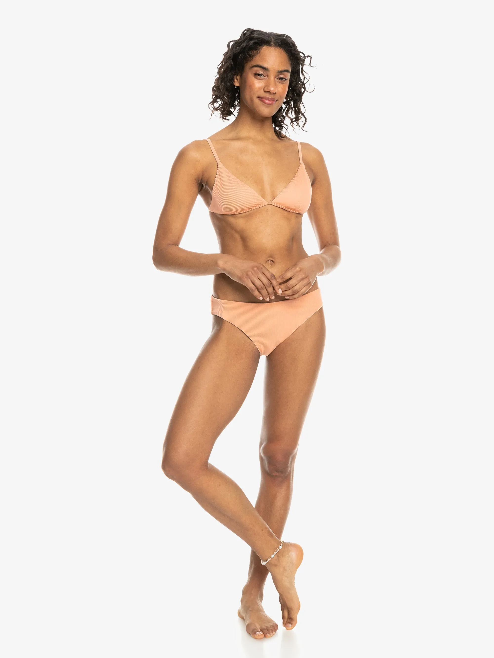 Womens Rib Roxy Love The Quiver Tri Bikini Top