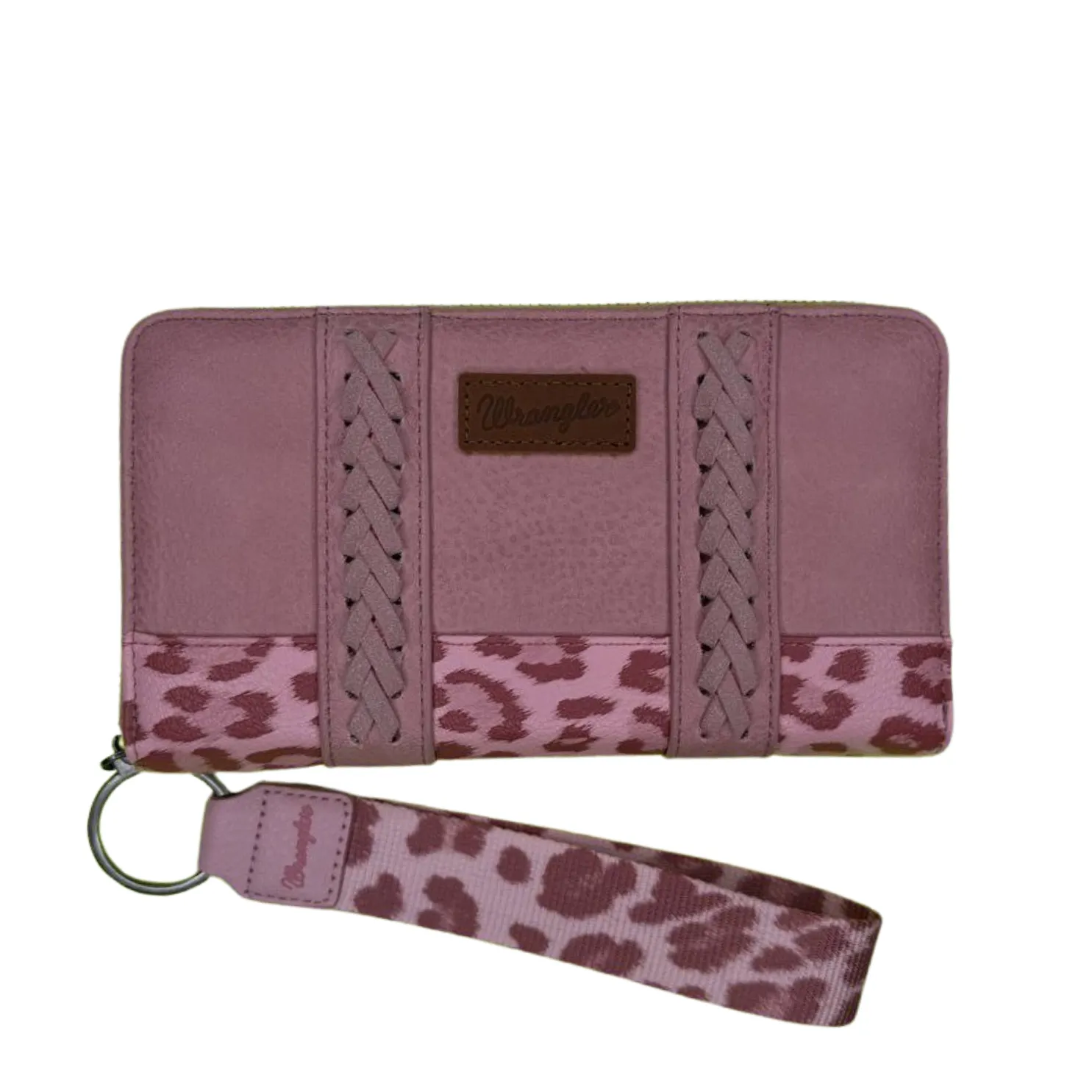 Wrangler Leopard Print Whipstitch Wallet
