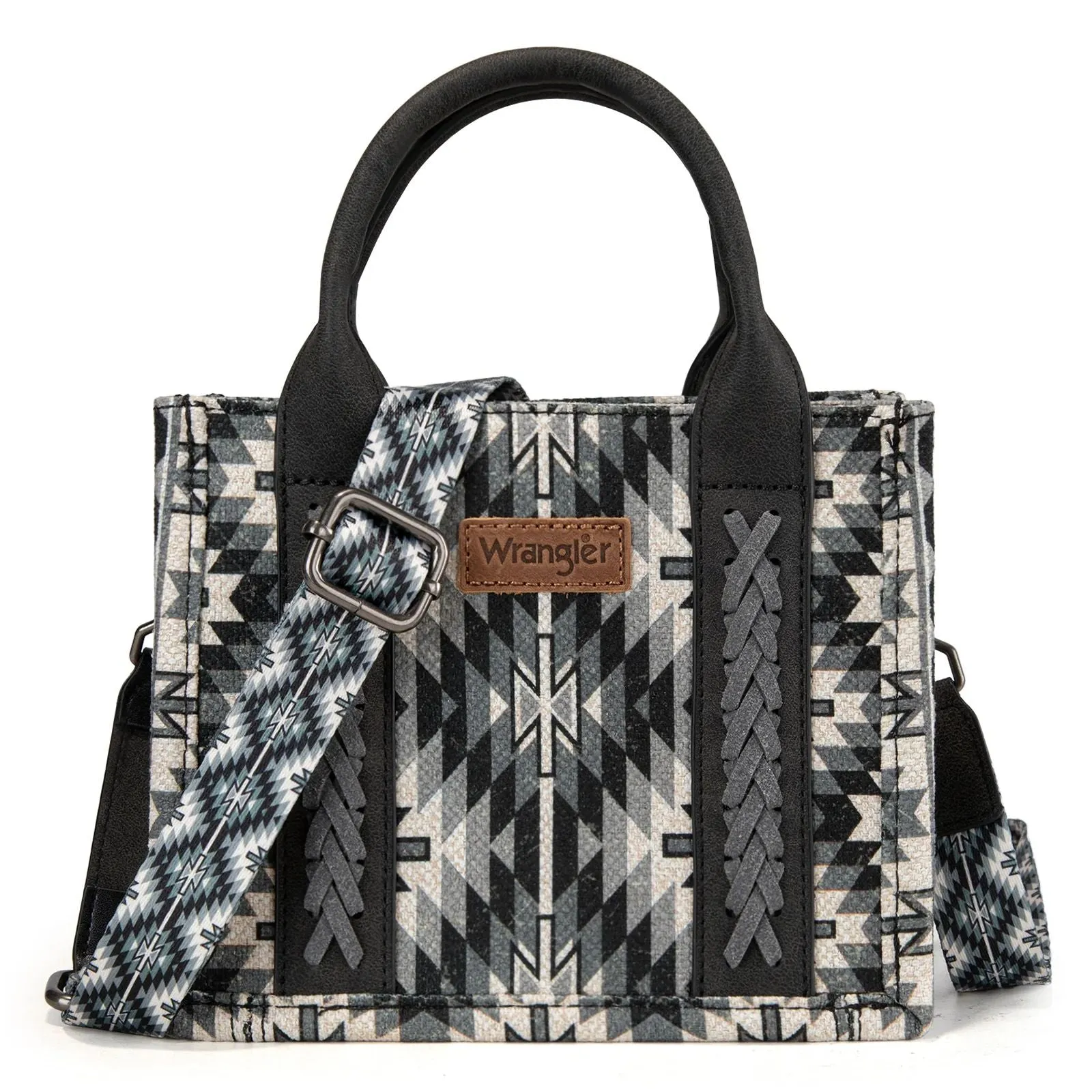 Wrangler MINI Southwestern Pattern Dual Sided Print Tote or Crossbody