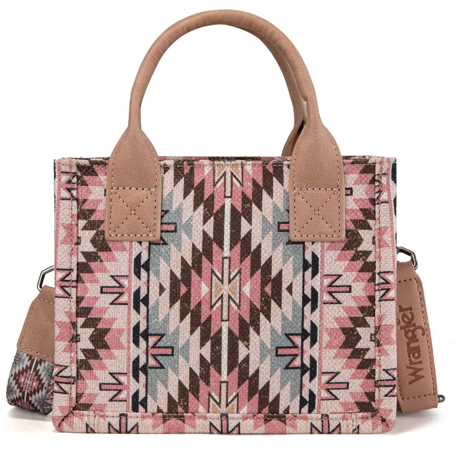Wrangler MINI Southwestern Pattern Dual Sided Print Tote or Crossbody