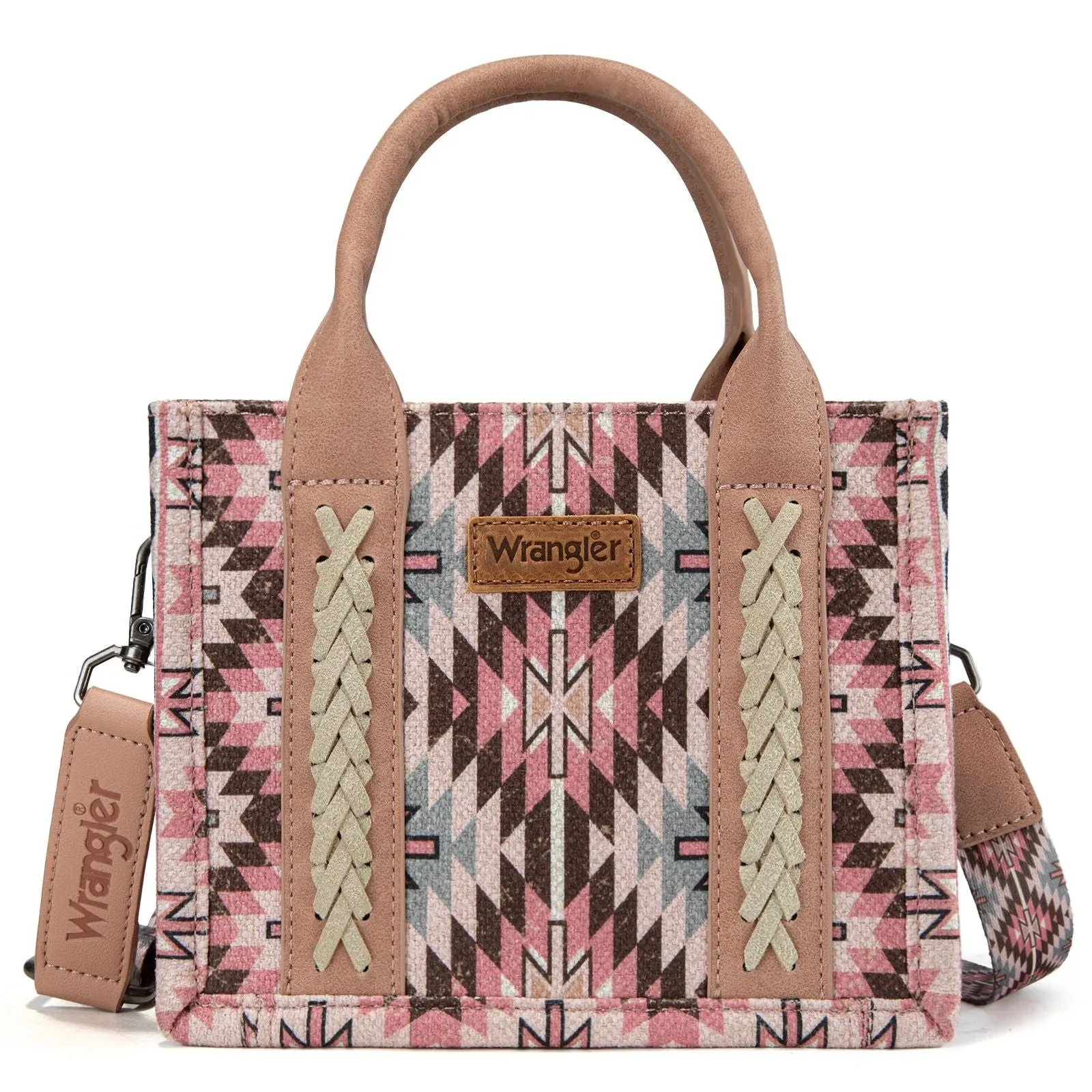 Wrangler MINI Southwestern Pattern Dual Sided Print Tote or Crossbody