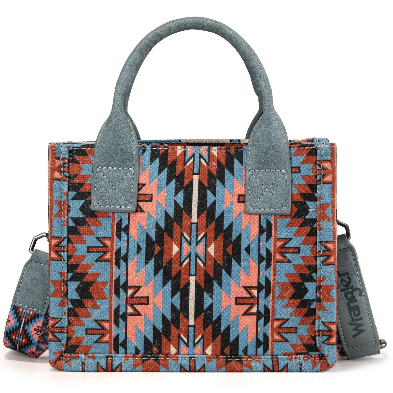 Wrangler MINI Southwestern Pattern Dual Sided Print Tote or Crossbody