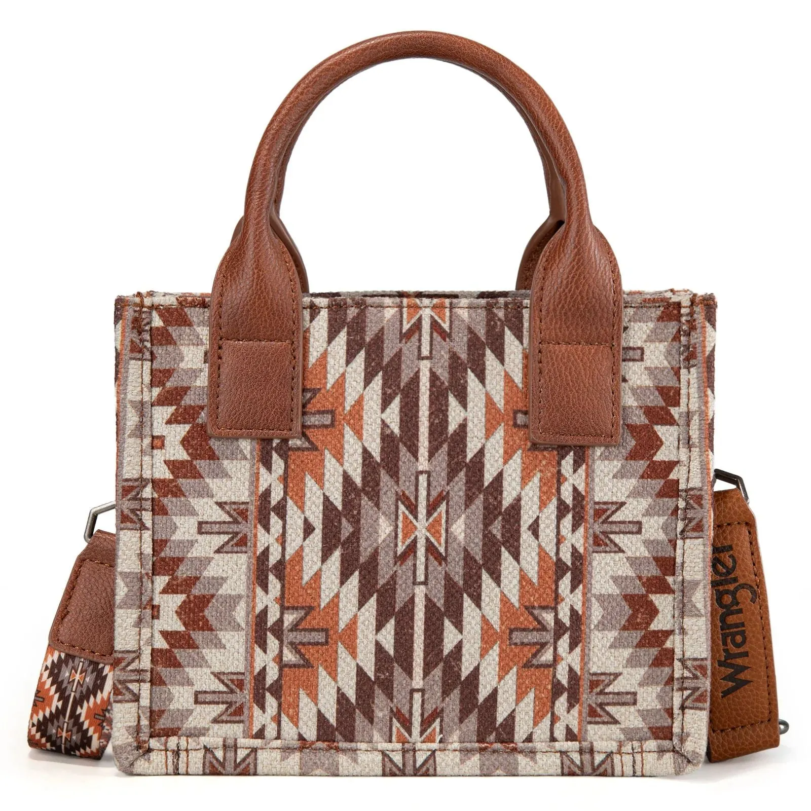 Wrangler MINI Southwestern Pattern Dual Sided Print Tote or Crossbody