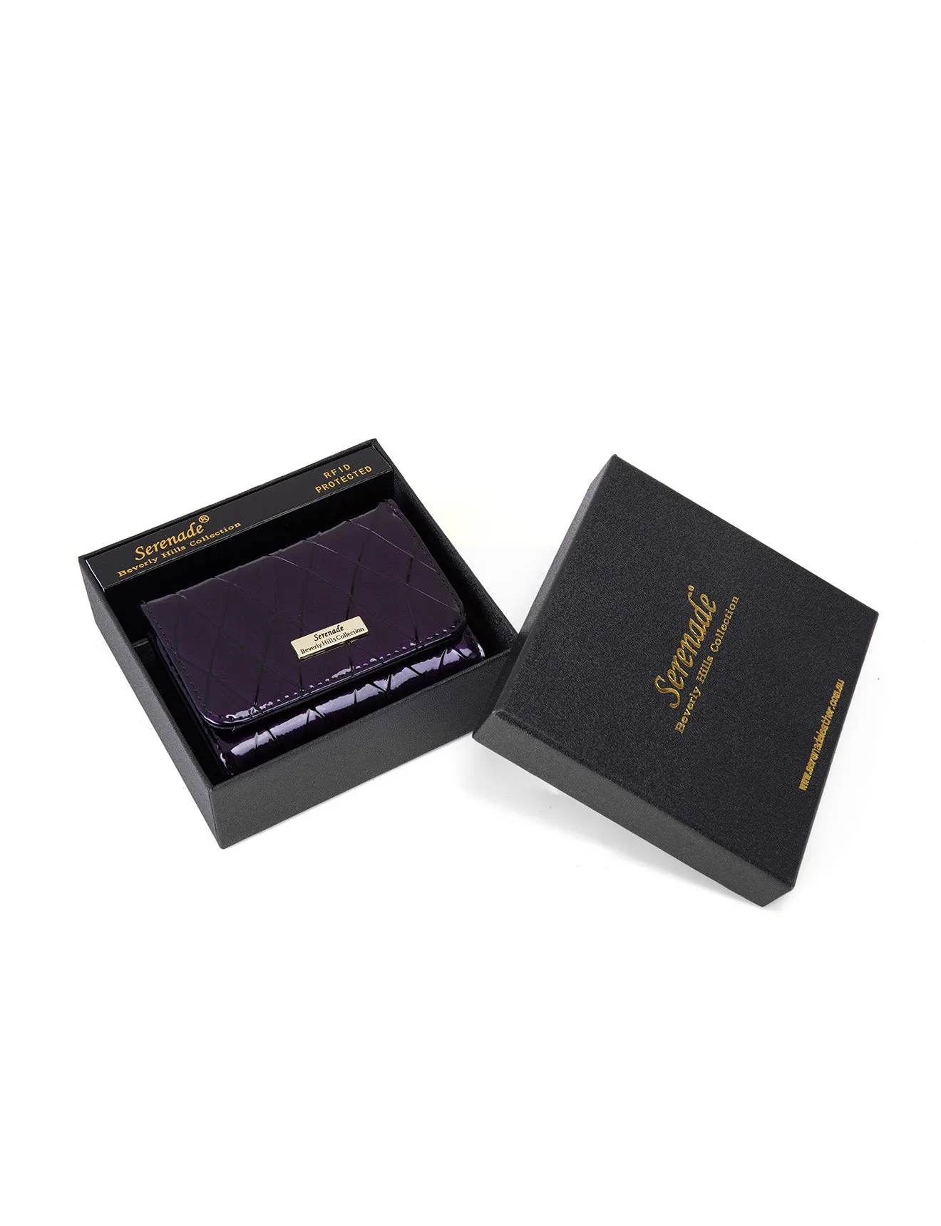YOLANDA SML PATENT LEATHER WALLET WITH RFID-WSF2703- NEW IN