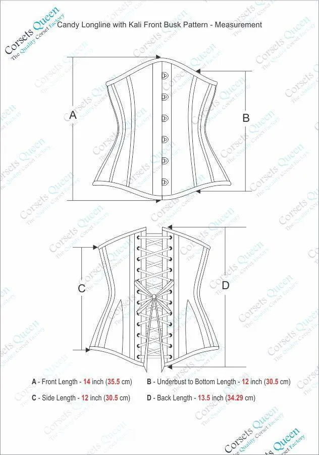 Zaffrey Steel Boned Brown Faux Leather Corset