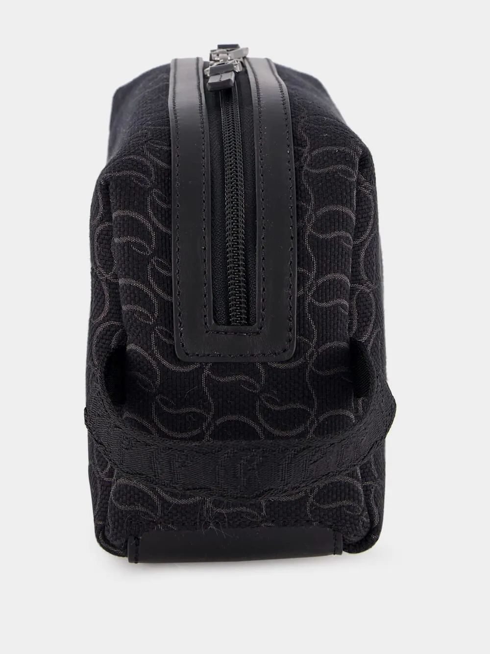 Zip N Flap Logo Jacquard Pouch