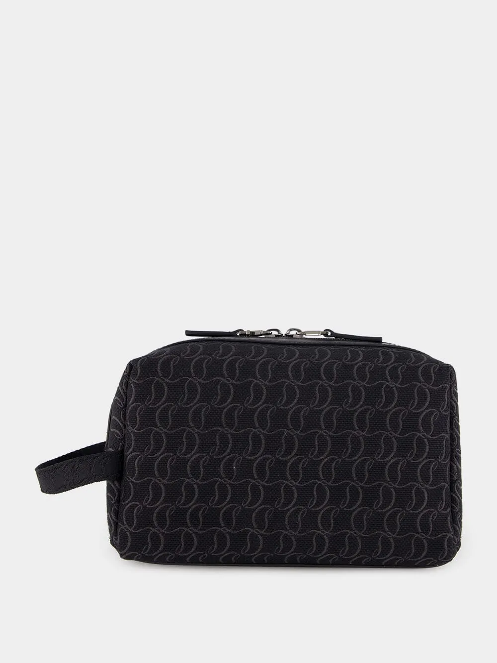 Zip N Flap Logo Jacquard Pouch