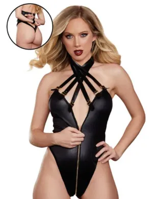Zipper Teddy Black